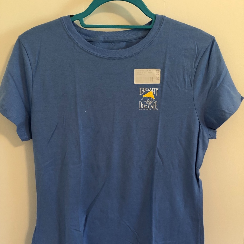 The Salty Dog Cafe Size M Brand New Blue Shirt